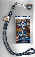 2000 World Series Game # 2 - NY Yankees vs. NY Mets - Official Ticket with Lanyard