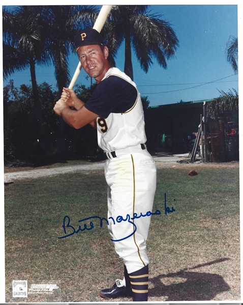 Bill Mazeroski (HOF) Autographed 8 x 10 Color Photo 