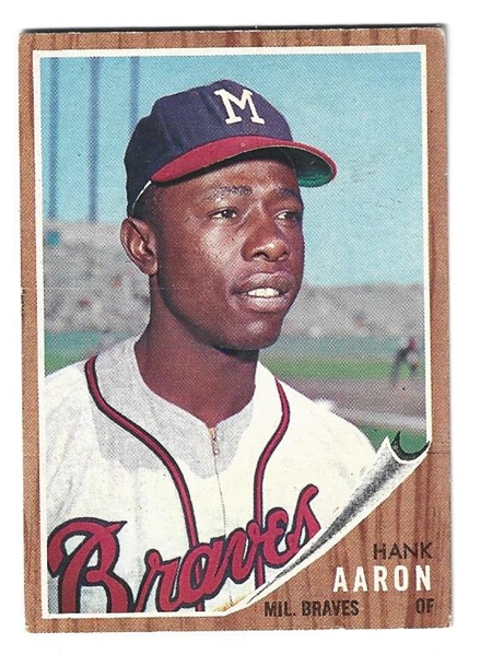 1962 Hank Aaron (HOF) Topps Baseball Card