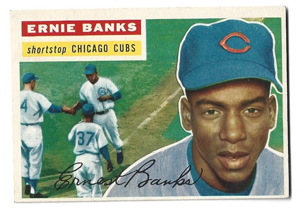 1956 Ernie Banks (HOF) Topps Baseball Card - Visually Appealing