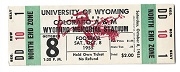 1955 U. of Wyoming (NCAA) College Football Ticket vs. Colorado A&M 