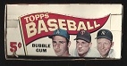 1965 Topps Empty Wax Display Box with Mantle, Koufax & Killebrew Pictured on Top