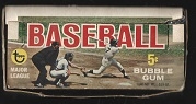 1968 Topps Baseball 5 Cent Empty Wax Display Box 