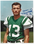 Don Maynard (HOF - NY Jets) Autographed 8 x 10 Color Photo with COA 