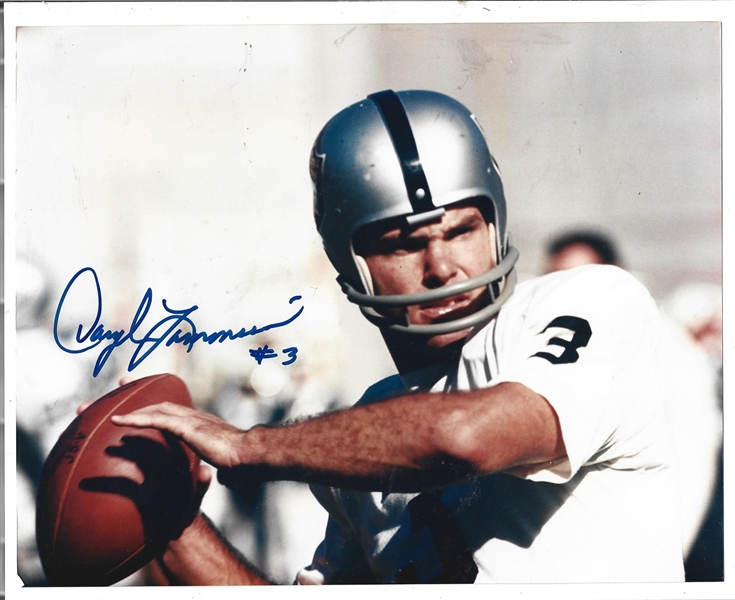 Daryle Lamonica (Oakland Raiders) Autographed 8 x 10 Color Photo with COA