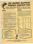 1942 George Ruppert Fishing Contest Entry Form