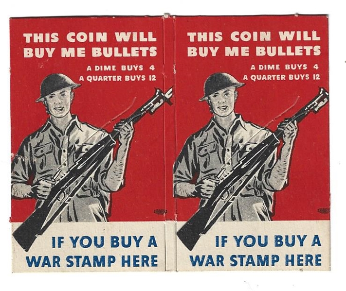 War Stamps (WWII) Coin Insert Sleeves: 2