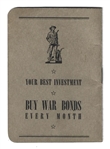 1944  Gering Products (Kenilworth, NJ) Thermoplastic Products Booklet with War Bonds Ad