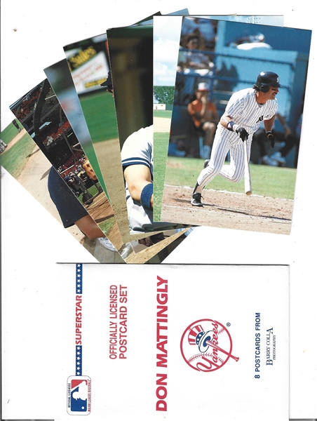 1989 Don Mattingly (NY Yankees) Officially Licensed Color Post Card Set