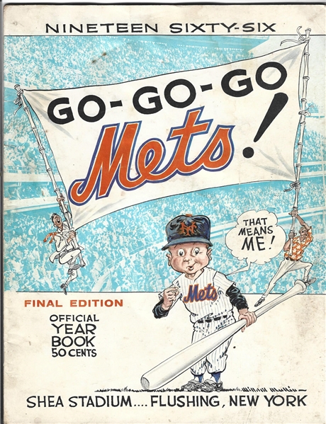 1966 NY Mets Official Yearbook - Final Edition