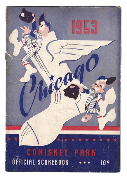 1953 Chicago White Sox (AL) vs. NY Yankees Official Program at Comiskey Park