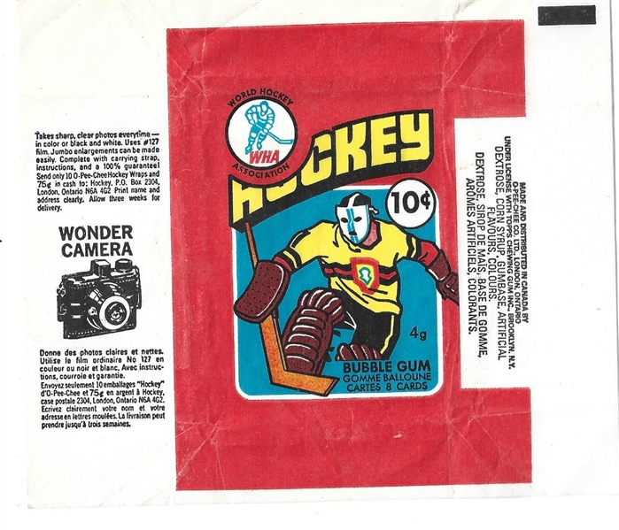 1976 O-Pee-Chee 10 Cent WHA Wrapper