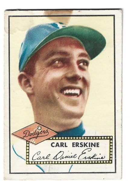 1952 Topps - Carl Erskine (Brooklyn Dodgers) - Baseball Card