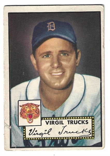 1952 Topps - Virgil Trucks (Detroit Tigers) - Baseball Card