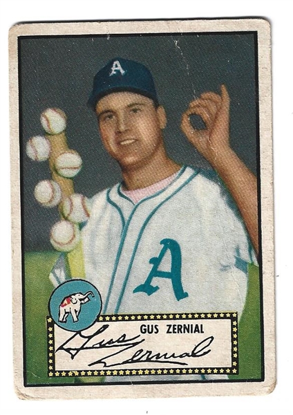 1952 Topps - Gus Zernial (Philadelphia Athletics) - Baseball Card