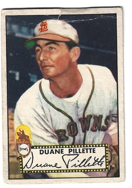 1952 Topps - Duane Pillette (St. Louis Browns) - Baseball Card