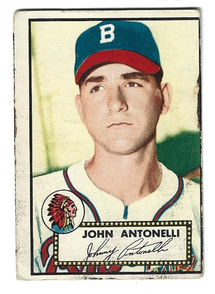 1952 Topps - Johnny Antonelli (Boston Braves) - Baseball Card