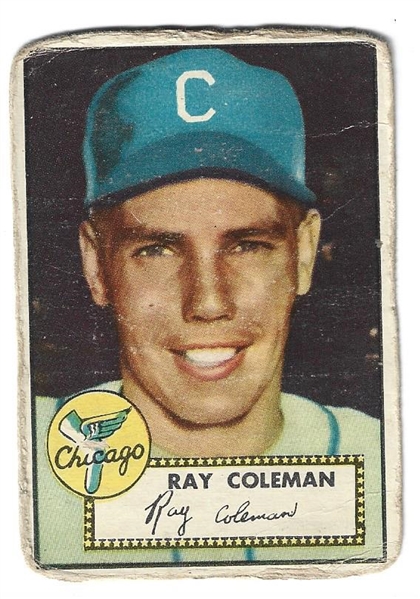 1952 Topps - Ray Coleman (Chicago White Sox) - Baseball Card