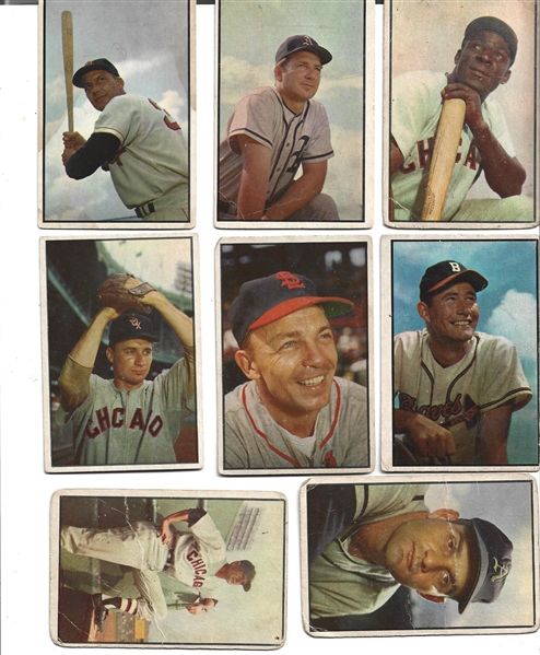 1953 Bowman Color Big Lot # 1 of (120) Cards - Conditions Vary