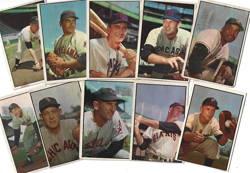 1953 Bowman Color Big Lot # 1 of (120) Cards - Conditions Vary