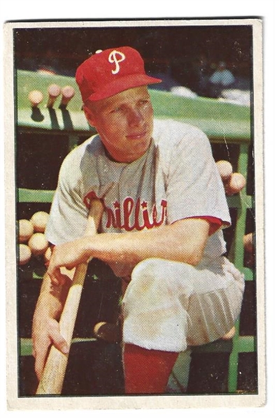 1953 Bowman Color - Richie Ashburn (HOF) - Baseball Card