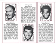 1980 Naismith Basketball HOF Supplemental Insert with 79 Electees including: Jerry Lucas, Oscar Robertson & Jerry West