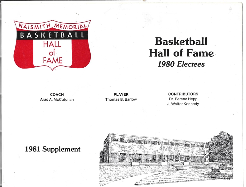 1981 Naismith Basketball HOF Supplemental with '80 Electees