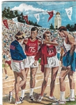 1962 USA vs. USSR Dual Track & Field Meet Official Program at Stanford 