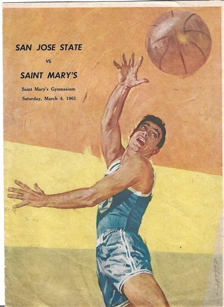 1961 San Jose State vs. St. Mary's (NCAA Basketball) Scorecard