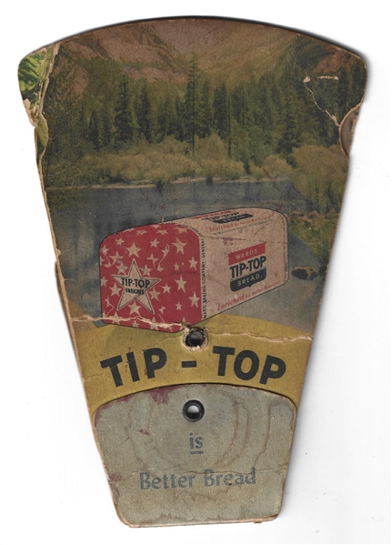 1940's Tip Top Bread Fold Open Advertising Display