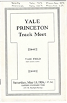 1926 Yale vs Princeton (NCAA) Track Meet Program 