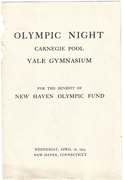 1924 Olympic Night at the Yale Gymnasium - NCAA Swimming