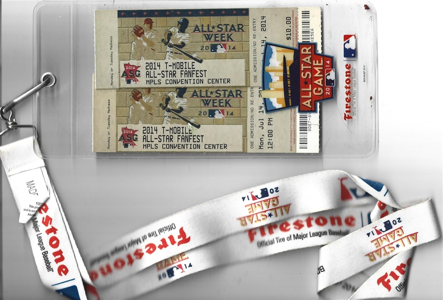 MLB All-Star Game Game Passes Lot of (3) with Lanyards