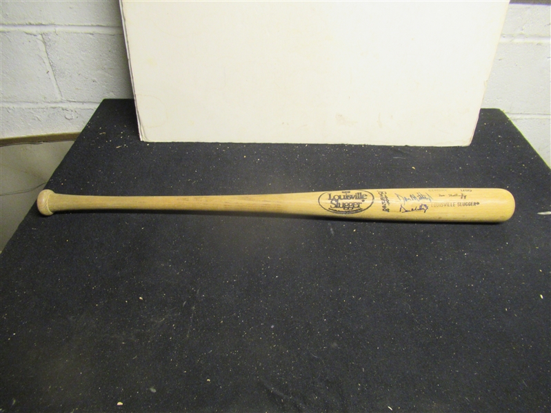 C. 1986 - 89 Don Mattingly (NY Yankees) Game Used & Autographed Louisville Slugger Bat with COA