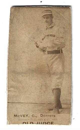 1887 N172 Old Judge - George McVey - Tobacco Card