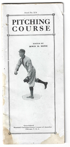C. 1912 Walter Johnson (HOF) Pitching Course Instructional Booklet