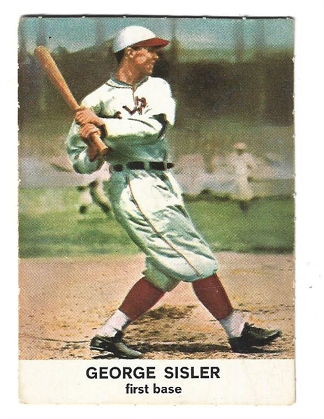1961 George Sisler (HOF) Golden Press Baseball Card