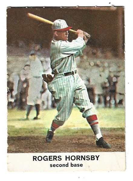 1961 Rogers Hornsby (HOF) Golden Press Baseball Card