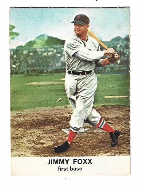 1961 Jimmy Foxx (HOF) Golden Press Baseball Card