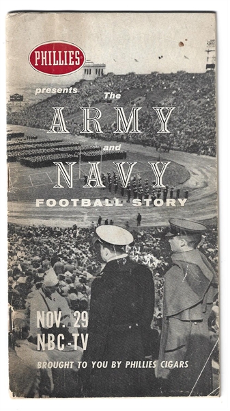1958 The Army vs. Navy Football Story Published by Phillie Cigars