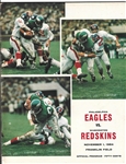 1964 Philadelphia Eagles (NFL) vs. Washington Redskins Official Program
