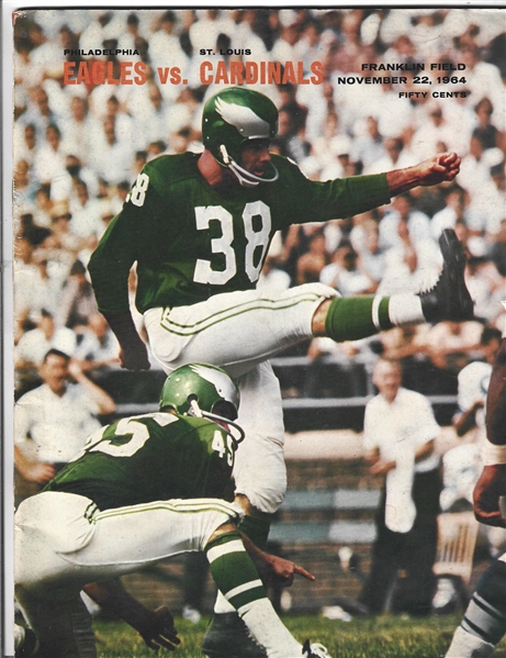 1964 Philadelphia Eagles (NFL) vs. St. Louis Cardinals Official Program