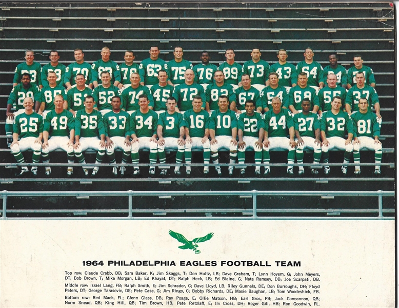 1964 Philadelphia Eagles (NFL) vs. Dallas Cowboys  Official Program
