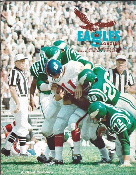 1966 Philadelphia Eagles (NFL) vs. NY Giants Official Program