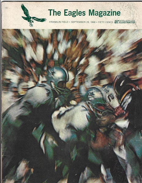 1968 Philadelphia Eagles (NFL) vs. Dallas Cowboys Official Program