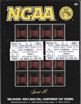 1990 Mens NCAA Basketball Championship East Regional Official Program with (2) Tickets