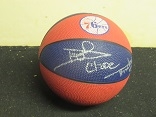 Darryl Dawkins (Philadelphia 76'ers) Autographed Mini Basketball