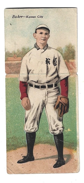 1911 Mecca Double Folder  - Baker & Downie - Baseball Card