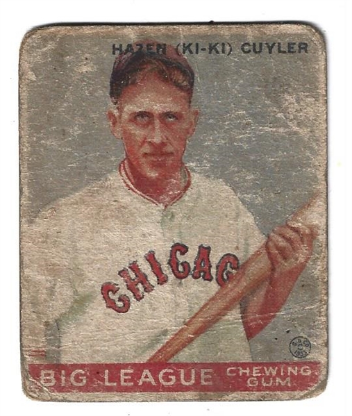 1933 Ki-Ki Cuyler (HOF) Goudey Baseball Card