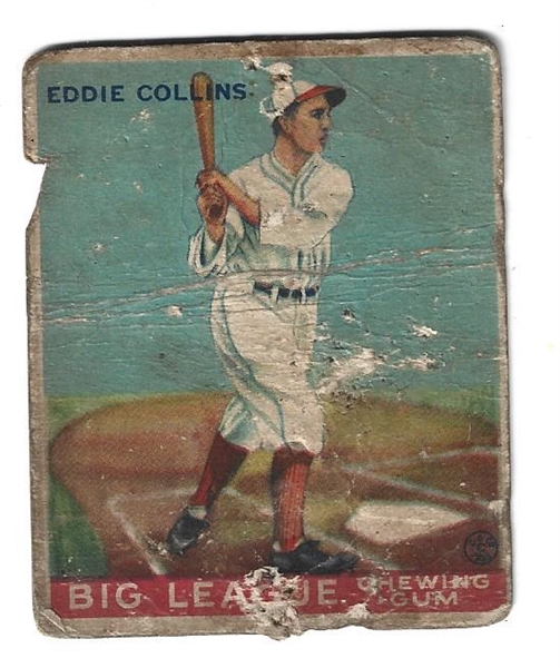 1933 Eddie Collins (HOF) Goudey Baseball Card 